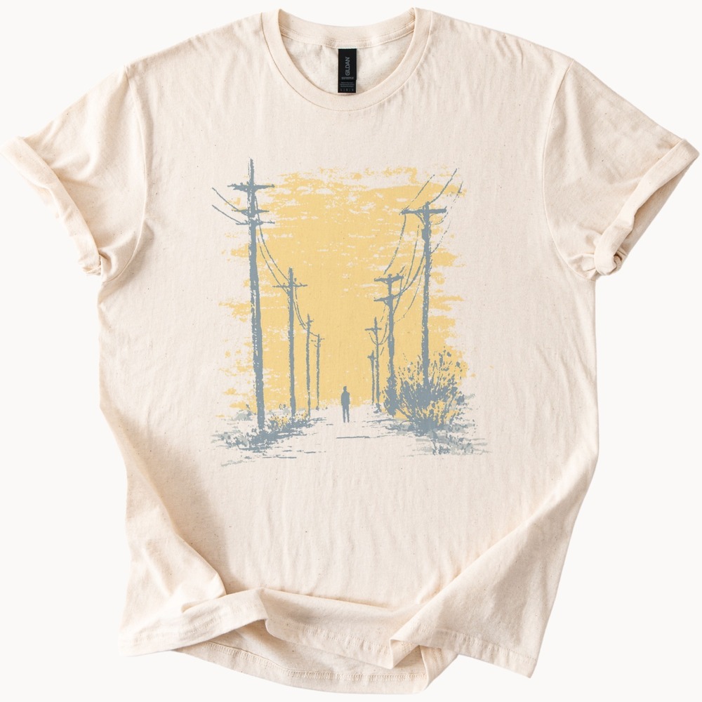 Grunge Illustration Atmospheric Design Tee